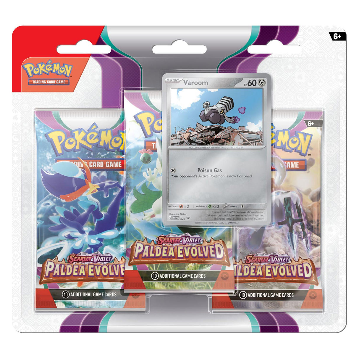 Scarlet & Violet - Paldea Evolved 3-Booster Blister Varoom - EN