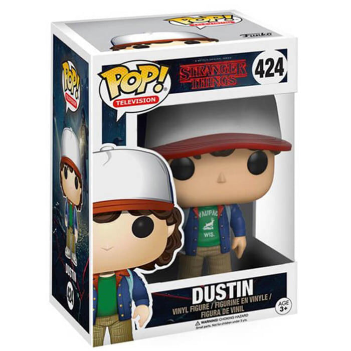 Funko POP! Stranger Things- Dustin- Figur - 424