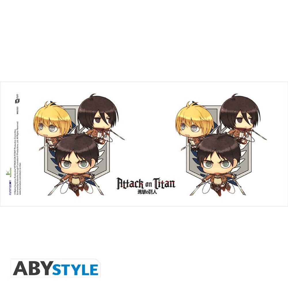 ATTACK ON TITAN - Mug - 320 ml - Chibi Trio