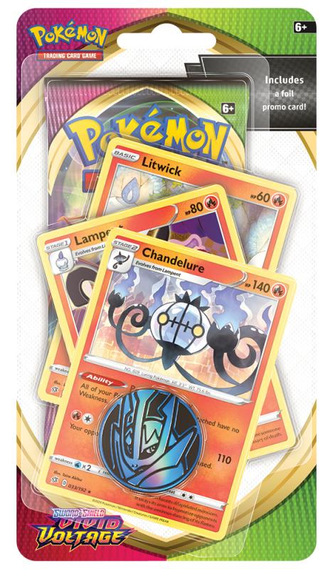 Pokémon SWSH04 Vivid Voltage (Farbenschock) - Premium Checklane Blister Fire - englisch