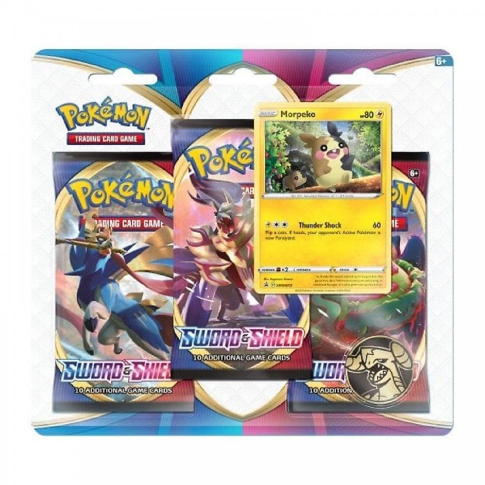 Pokémon SWSH01 - Sword & Shield 3 Pack Blister - Morpeko - englisch