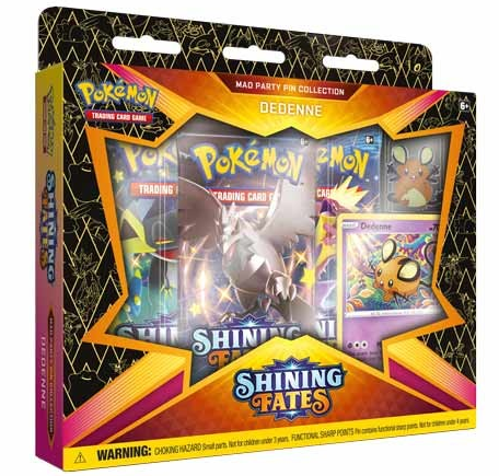 Pokémon SWSH4.5 Shining Fates - Pin Collection Dedenne - englisch