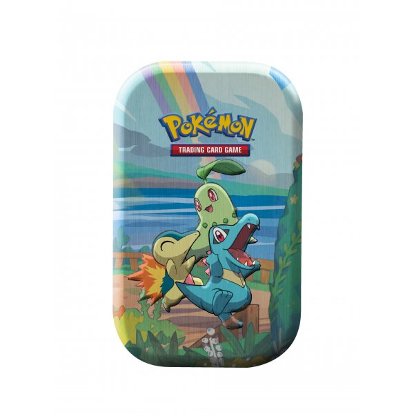 Pokémon Celebrations Mini Tin - Johto Starter: Endivie, Feurigel, Karnimani - deutsch