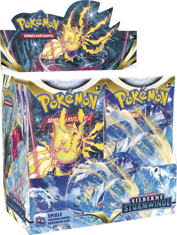 Pokémon Schwert und Schild Silberne Sturmwinde - Booster Display (36 Booster) - deutsch