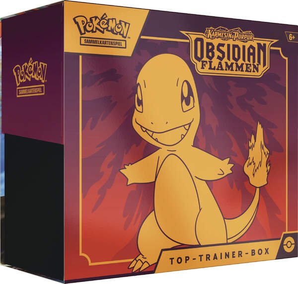 Pokémon Karmesin & Purpur Obsidian Flammen - Top-Trainer Box - deutsch