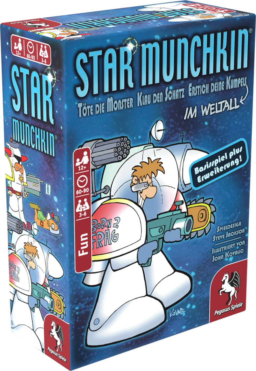 Star Munchkin 1+2 Card Game - German Import Edition Of The Popular Fantasy Humor Game - View #3