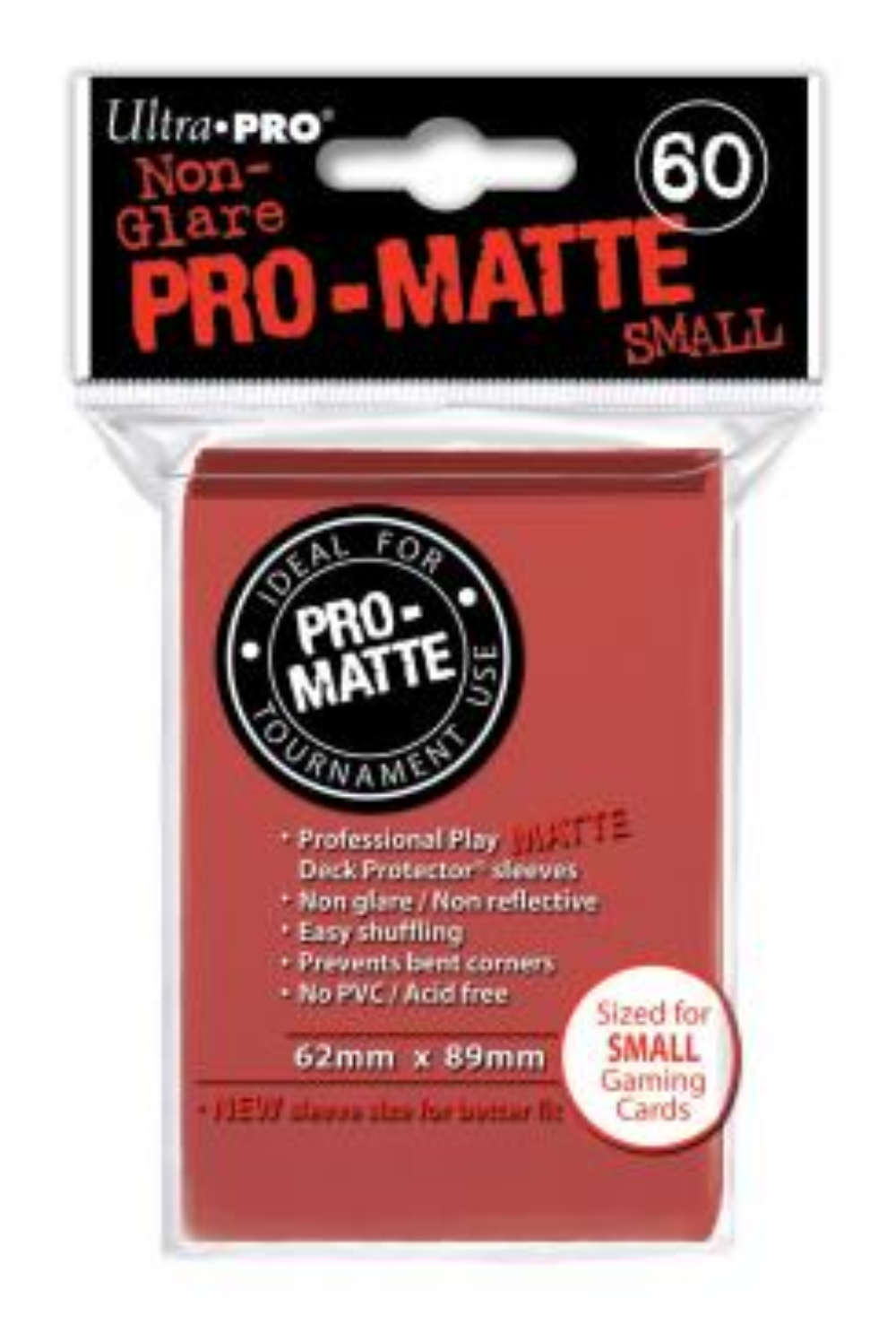 Ultra Pro - Red Pro-Matte Sleeves small (60)