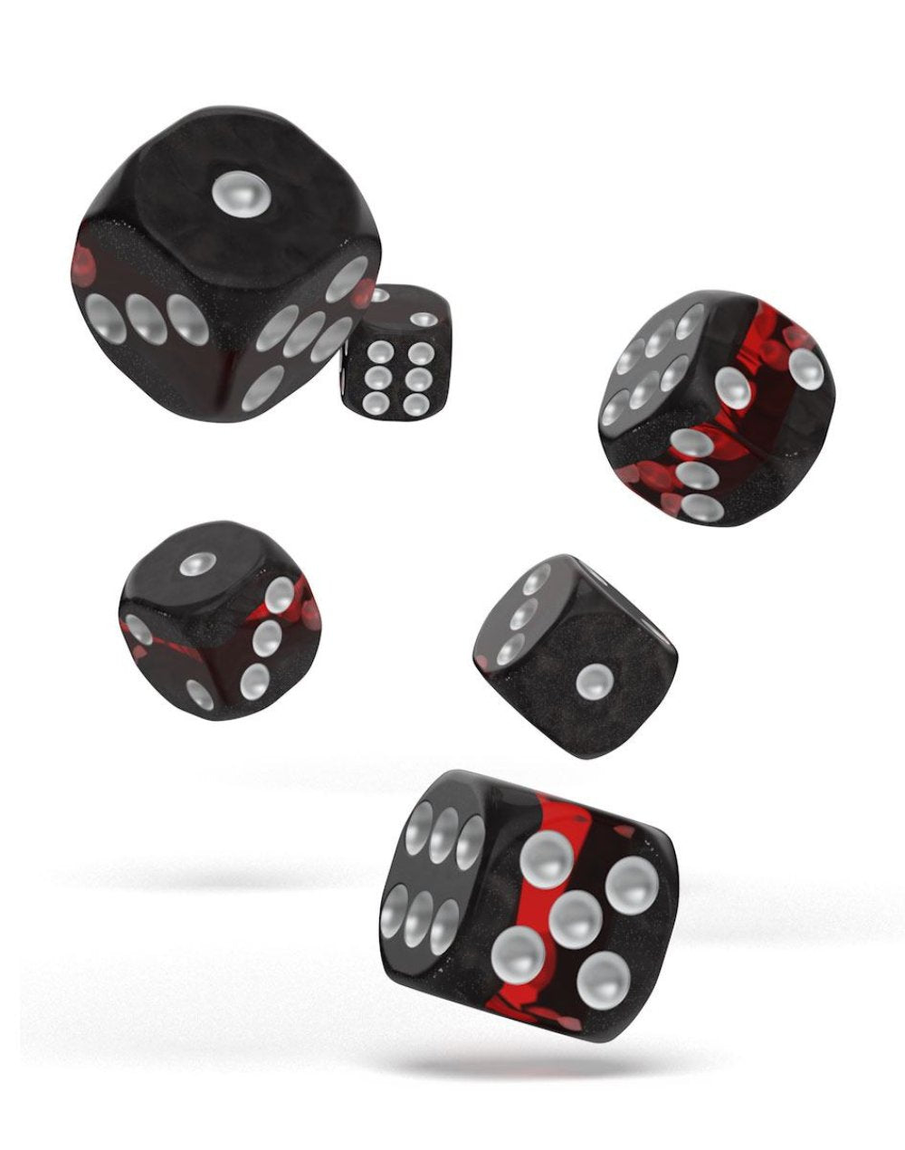 Oakie Doakie Dice W6 Würfel 16 mm Enclave - Ruby (12)