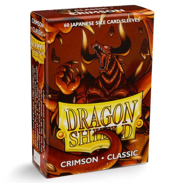 Dragon Shield Small Sleeves - Classic Crimson (60 Sleeves)