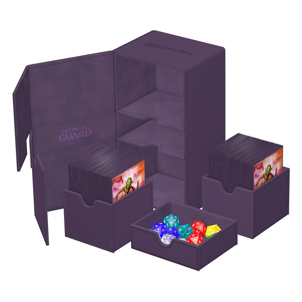 Ultimate Guard Twin Flip`n`Tray 200+ XenoSkin Monocolor Violett