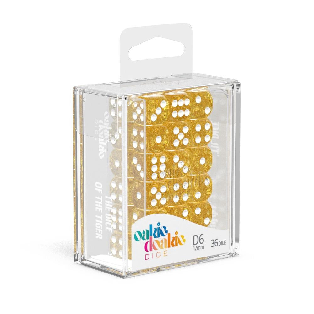 Oakie Doakie Dice W6 Würfel 12 mm Speckled - Orange (36)