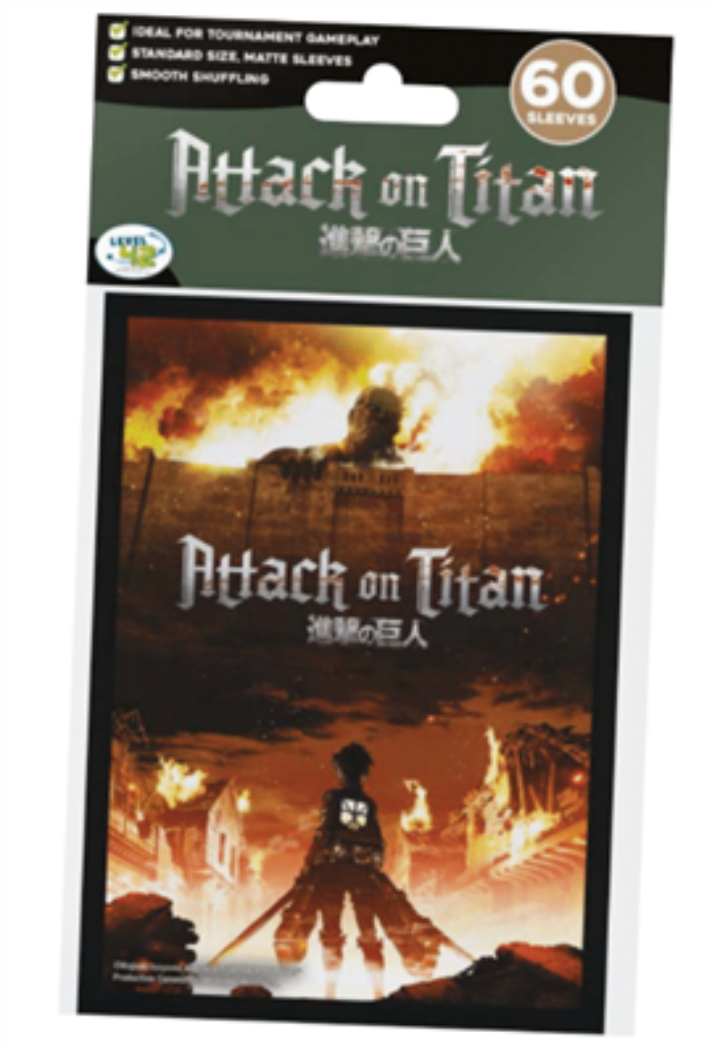 Attack on Titan Sleeves - THE WALL (60 Sleeves)