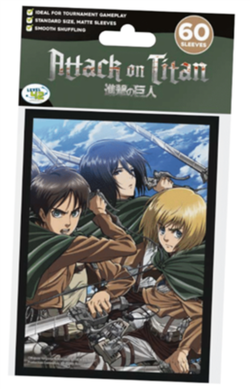 Attack on Titan Sleeves - BATTLE TRIO (60 Sleeves)