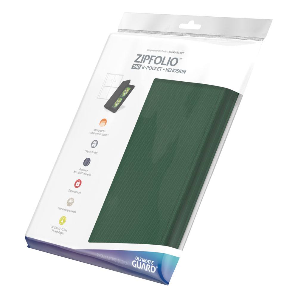 Ultimate Guard Zipfolio 160 8 Pocket XenoSkin Grün