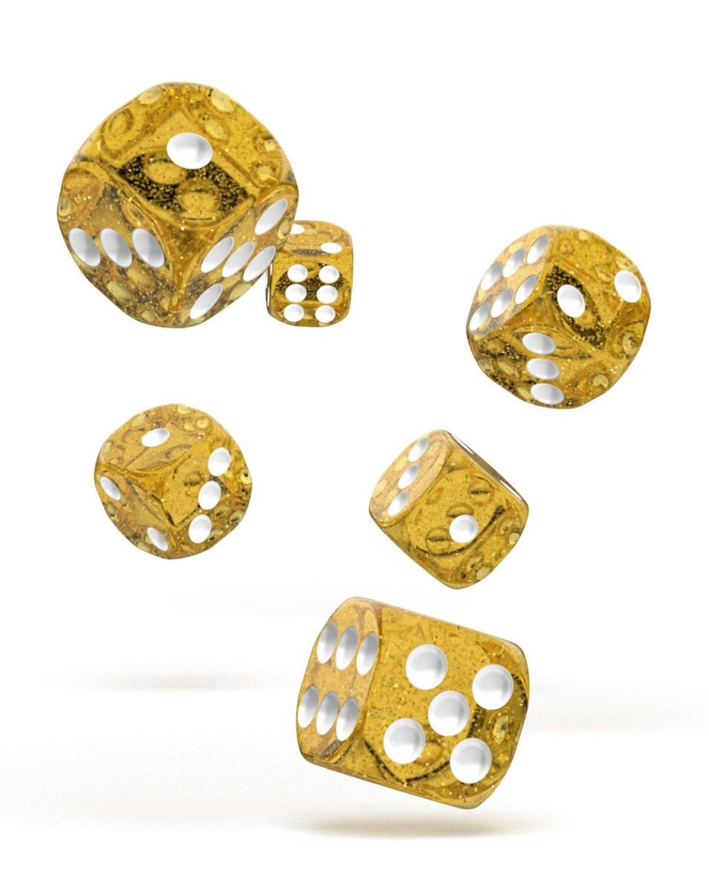 Oakie Doakie Dice W6 Würfel 16 mm Speckled - Orange (12)