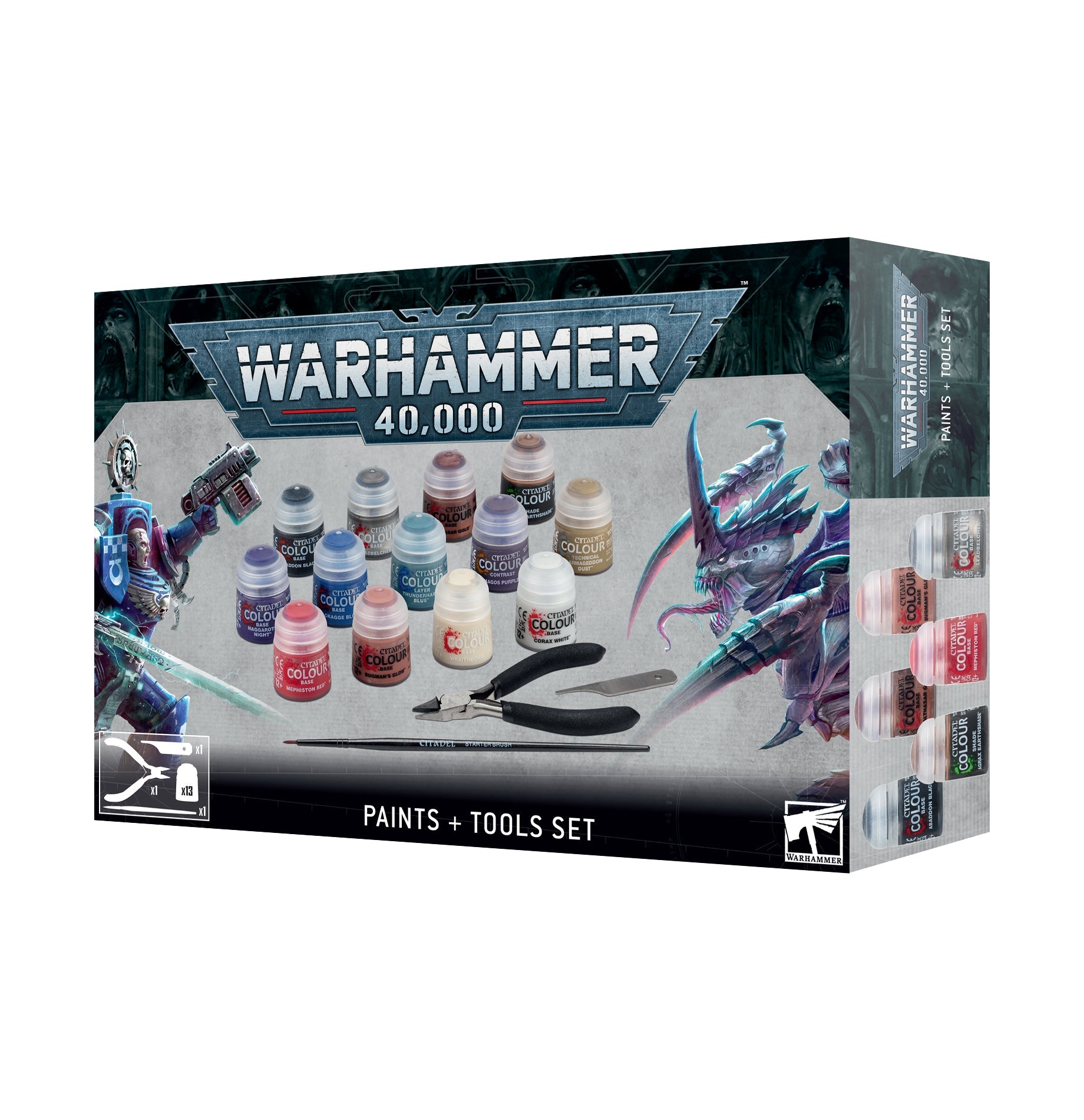 WH40K - Paints + Tools Set