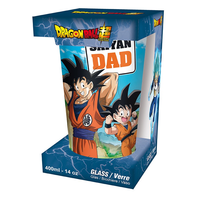 DRAGON BALL SUPER - Large Glass - 400ml - SAIYAN DAD