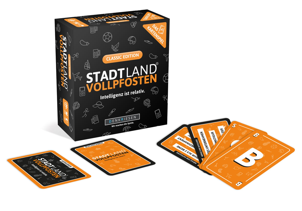 STADT LAND VOLLPFOSTEN: Das Kartenspiel – Classic Edition