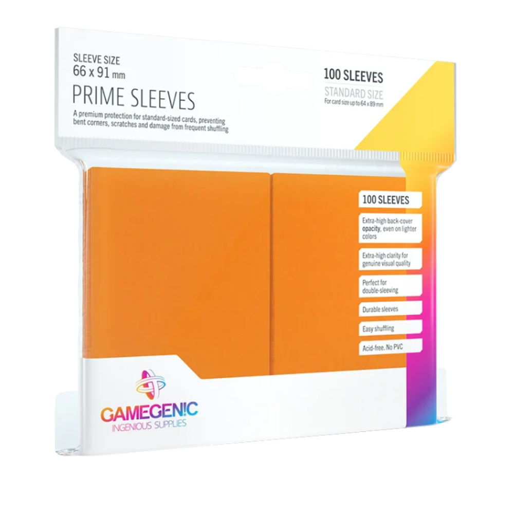 Gamegenic - Prime Sleeves Standard Size (100) Orange