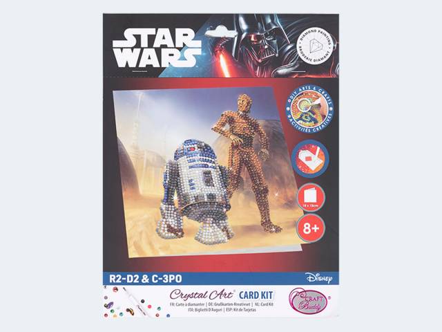 Crystal Art Star Wars R2-D2 & C3PO Card 18x18cm