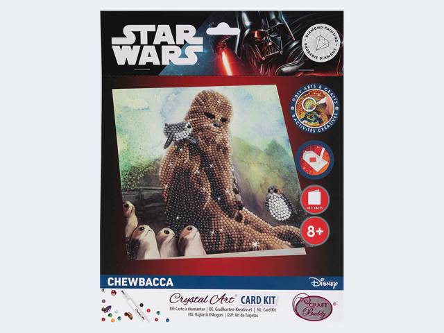Crystal Art Star Wars Chewbacca Card Set 18x18cm