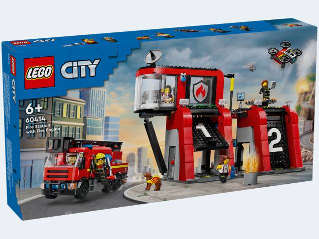 LEGO City Feuerwehrstation mit Drehleiterfahrzeug