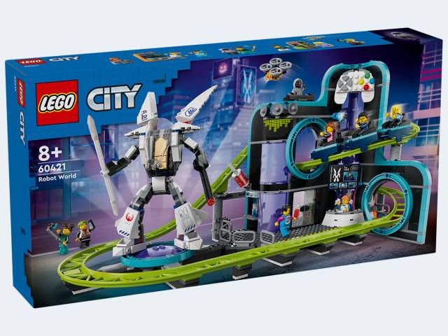 LEGO City Achterbahn mit Roboter-Mech