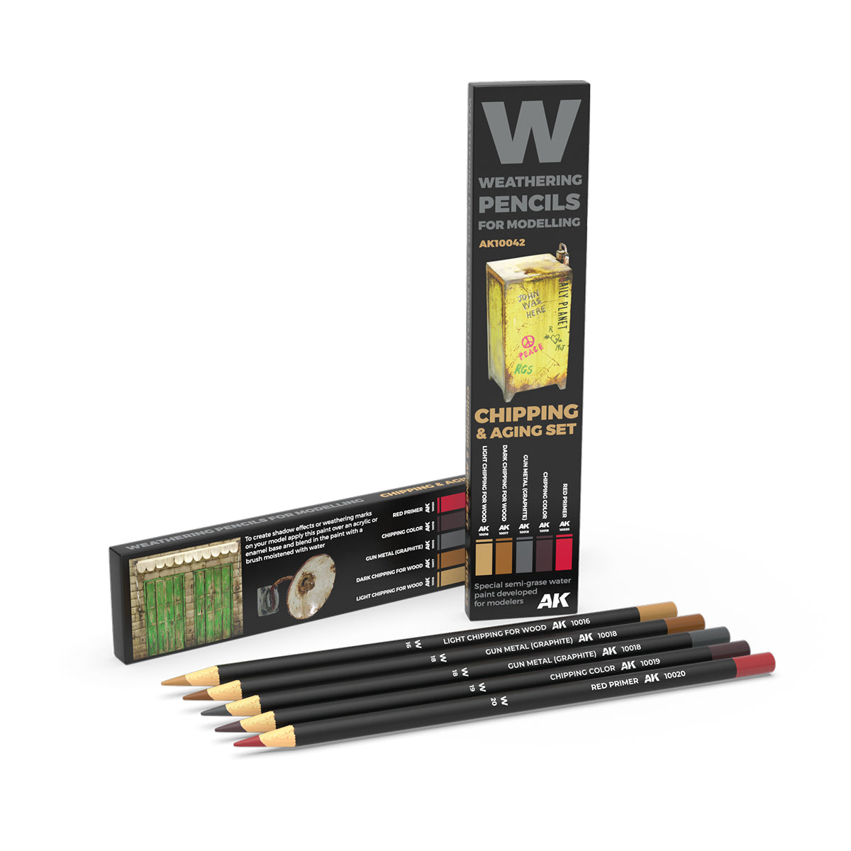 AK Interactive Watercolor Pencil Set Chipping