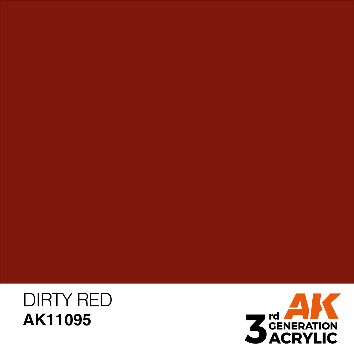 AK Interactive 3GEN Dirty Red 17ml