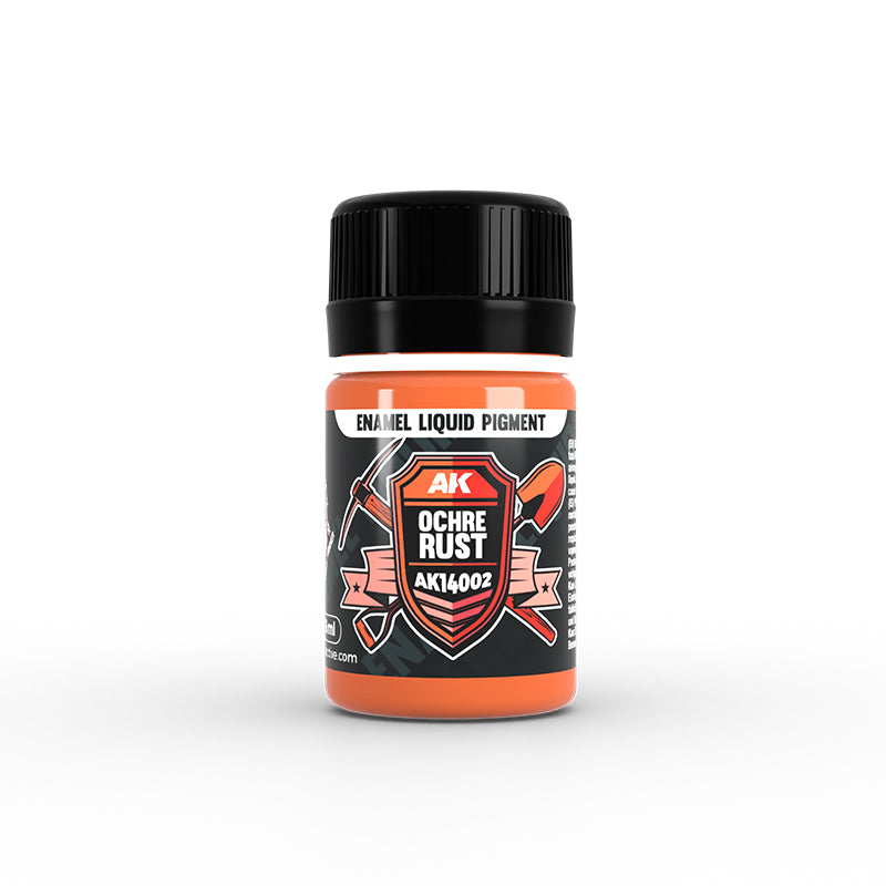 AK Interactive Enamel Liquid Pigments Ochre Rust