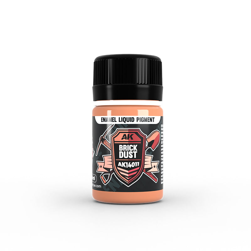 AK Interactive Enamel Liquid Pigments Brick Dust