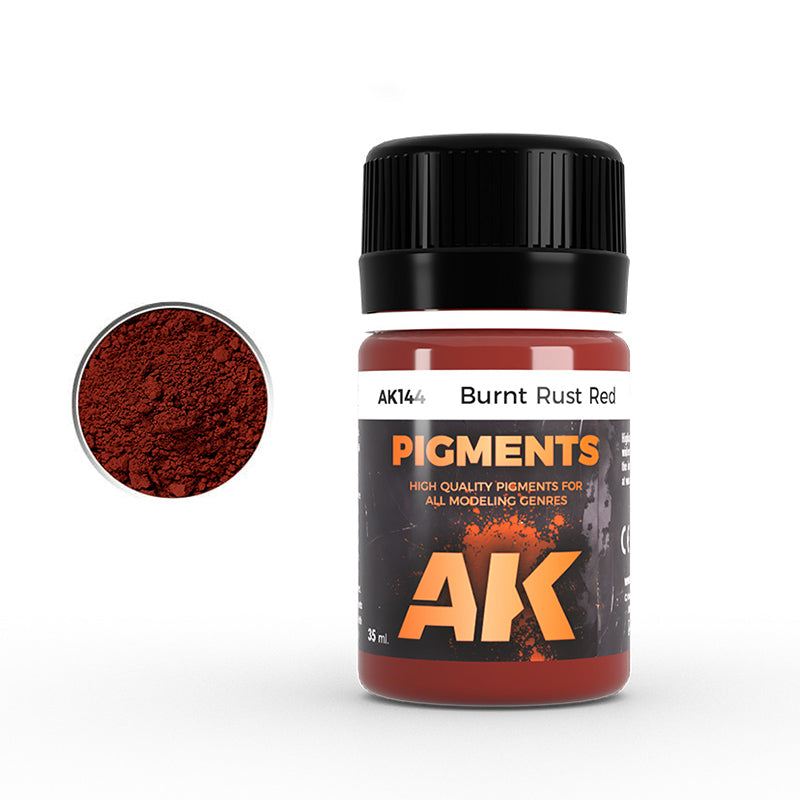 AK Interactive Pigments Burnt Rust Red