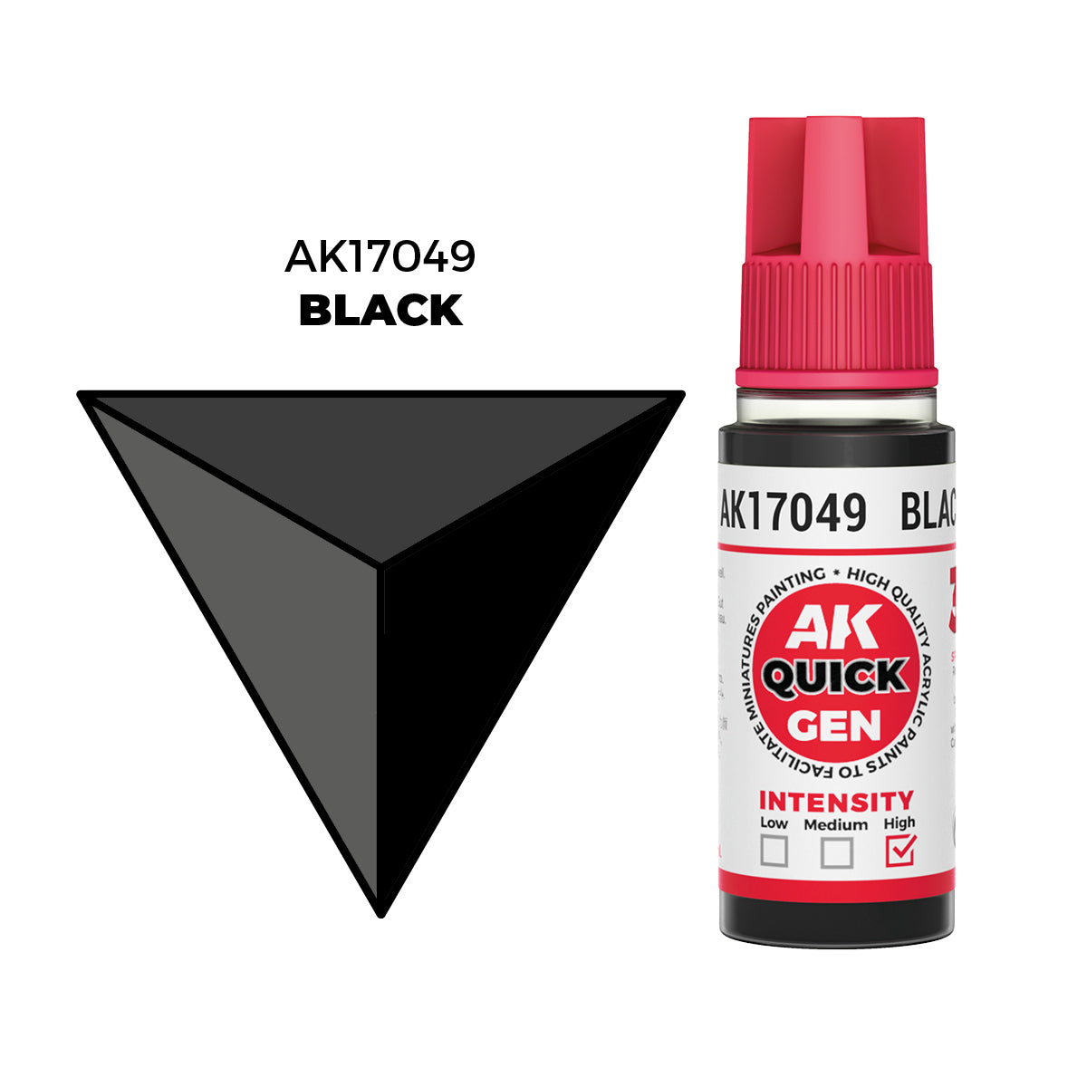 AK Interactive QUICK GEN Black 18 Ml
