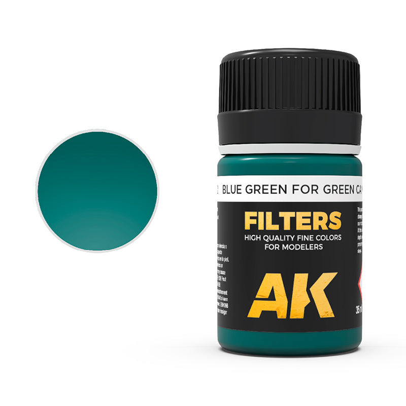 AK Interactive Enamel Effects Blue Green For Green Camo Filter
