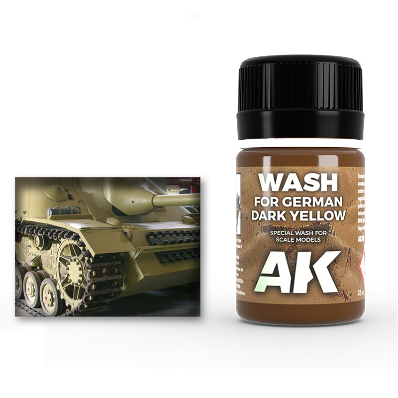 AK Interactive Enamel Effects Dark Yellow Wash