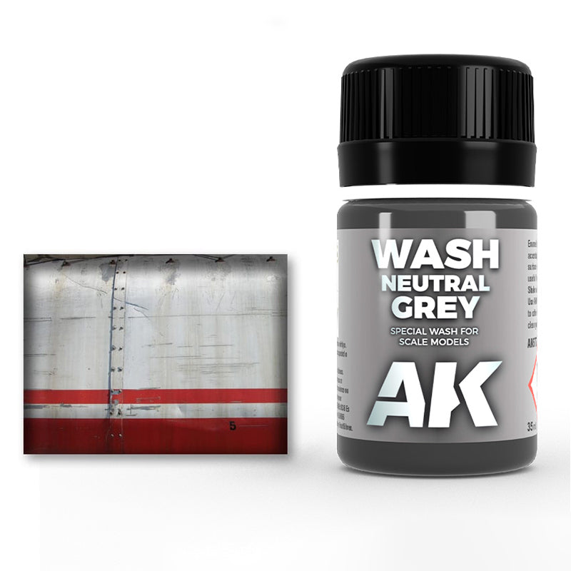 AK Interactive Enamel Effects Neutral Grey Wash