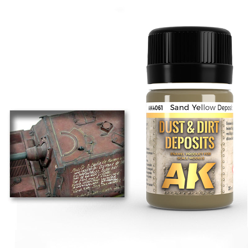 AK Interactive Enamel Effects Sand Yellow Deposit