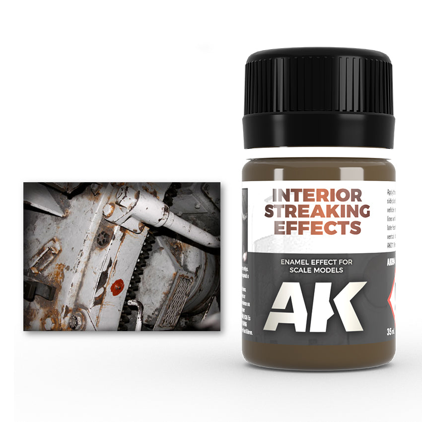 AK Interactive Enamel Effects Streaking Grime for Interiors