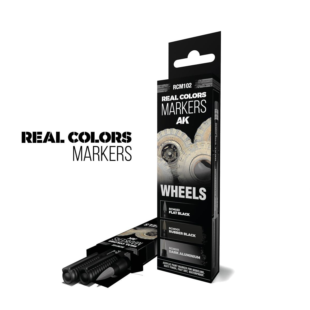 AK Interactive REAL COLORS MARKERS Wheels - Set 3 Real Colors Markers