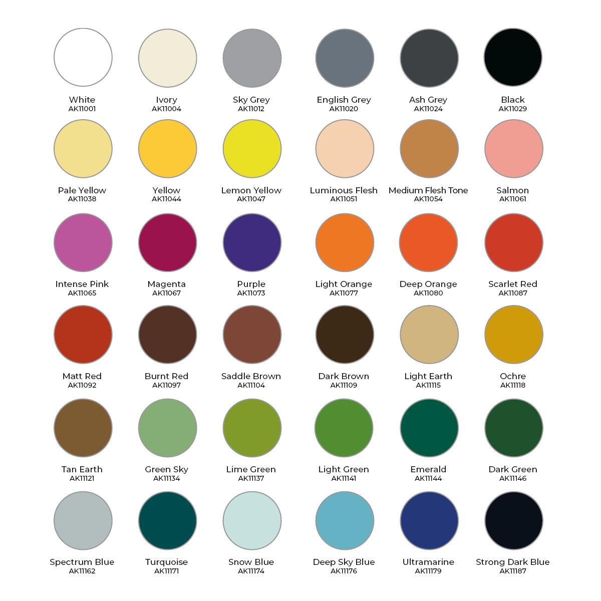 AK Interactive Wargame Paint It All Box 36 Colors 3Gen