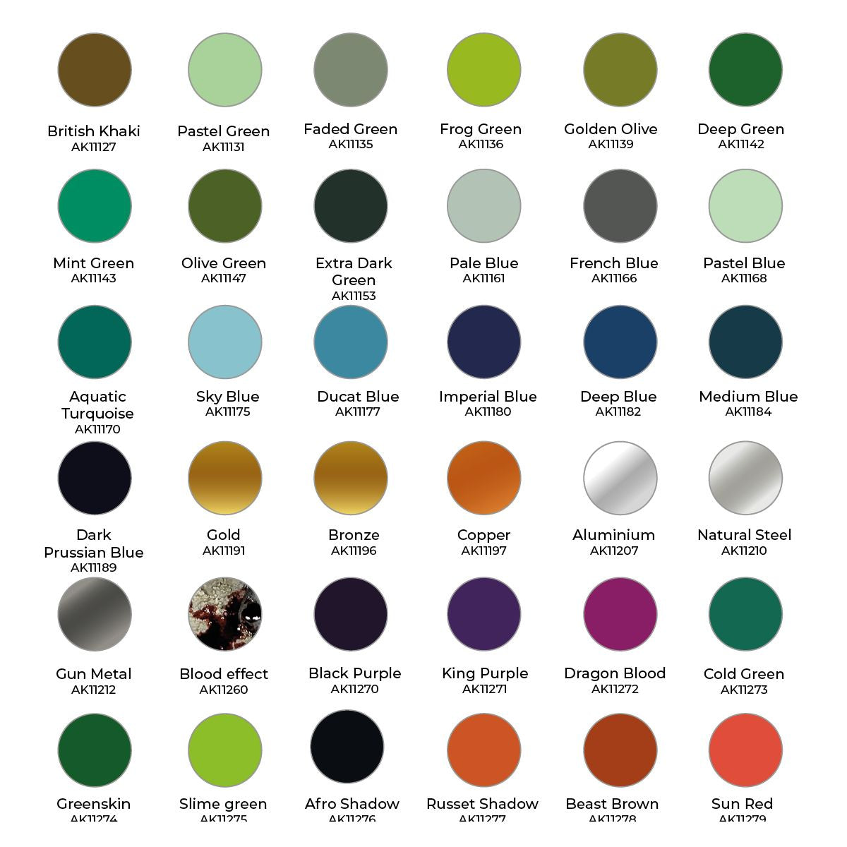 AK Interactive Wargame Paint It All Box 72 Colors 3Gen