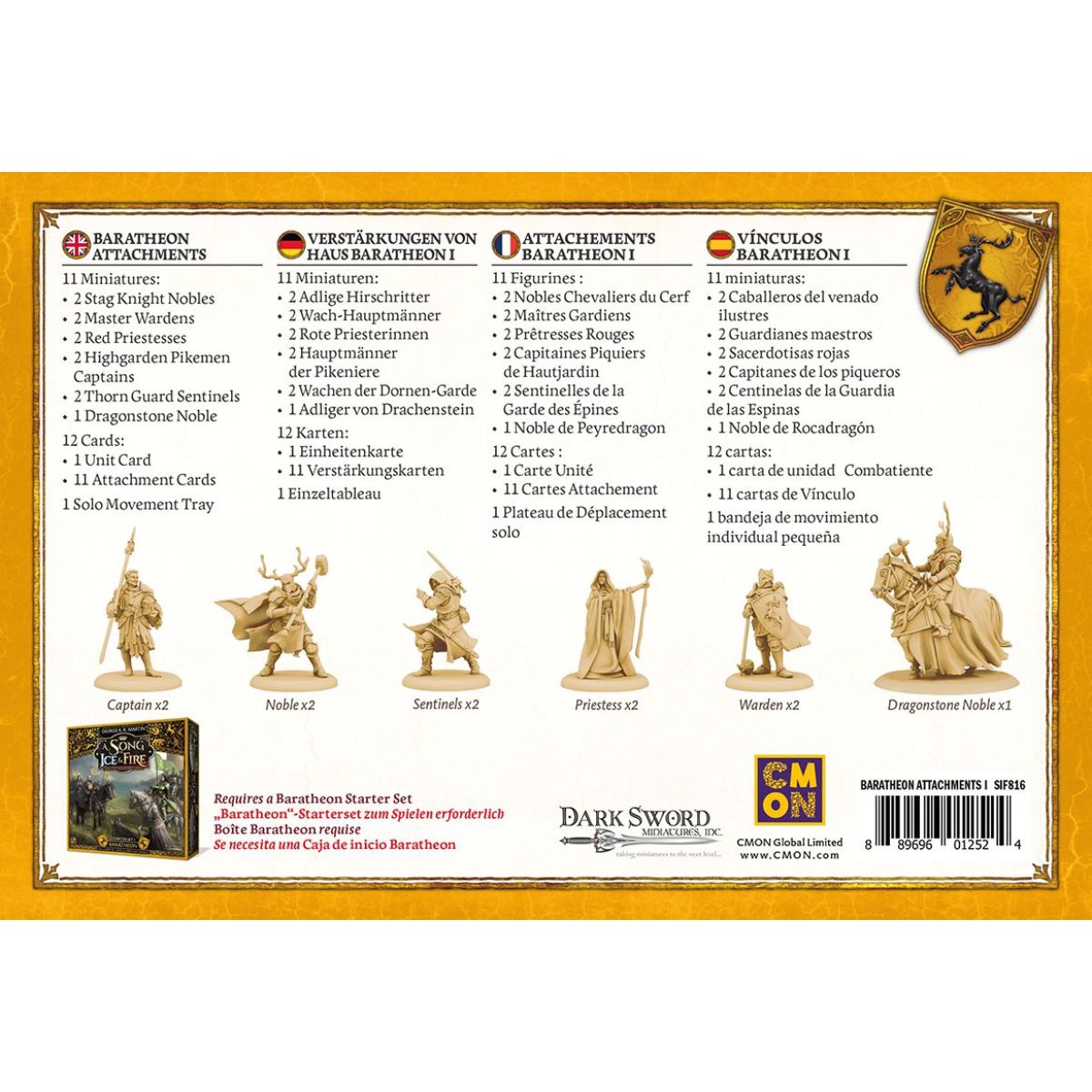 Song of Ice & Fire - Baratheon Attachments #1 (Verstärkungen von Haus Baratheon I)