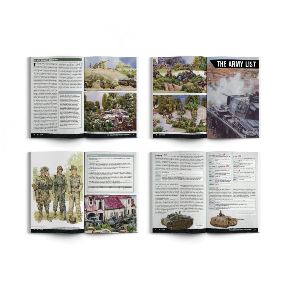 Bolt Action Armies of Germany Third Edition Regelbuch mit Joseph Sepp Allerberger Miniatur Englisch