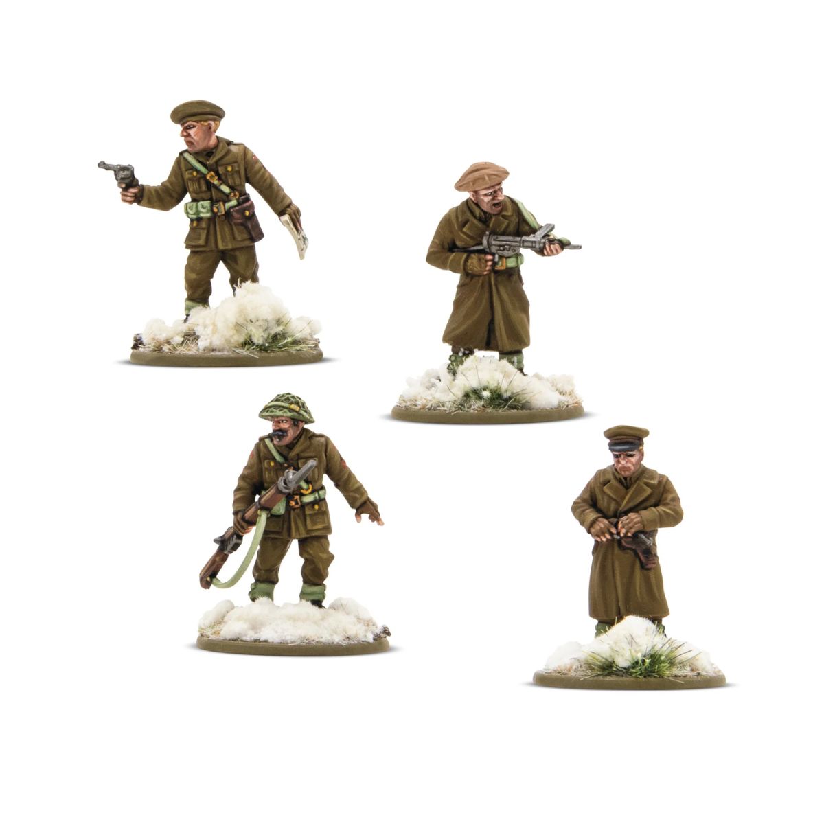 Bolt Action British & Canadian Infantry (Winter) Platoon Commanders