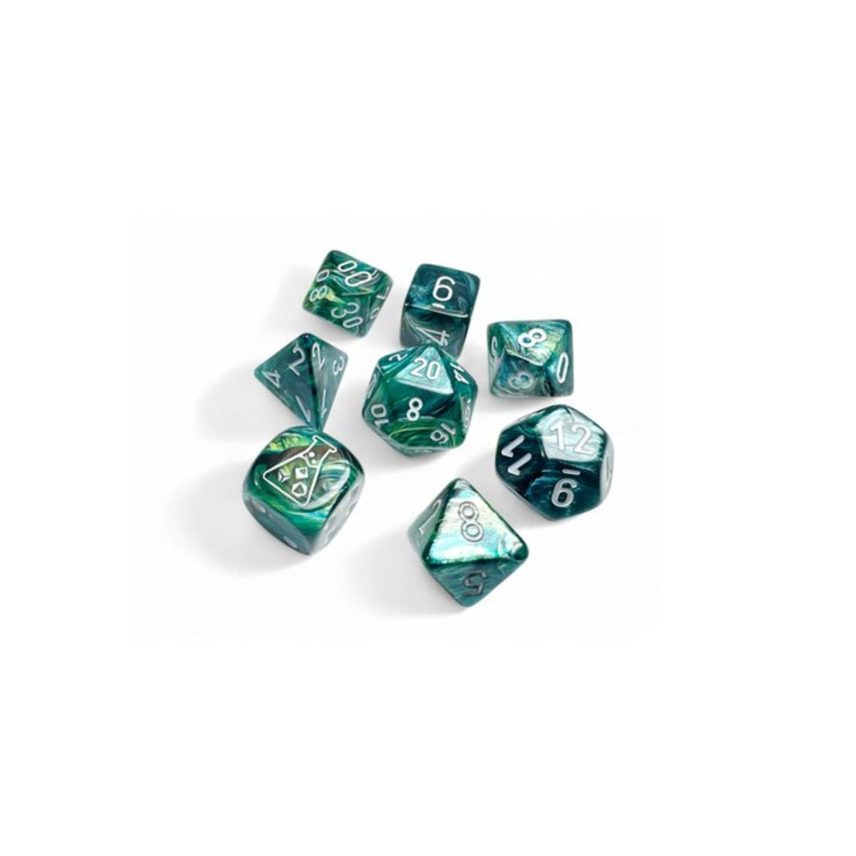 Chessex 7-Würfelset Lustrous Neptune/Grey