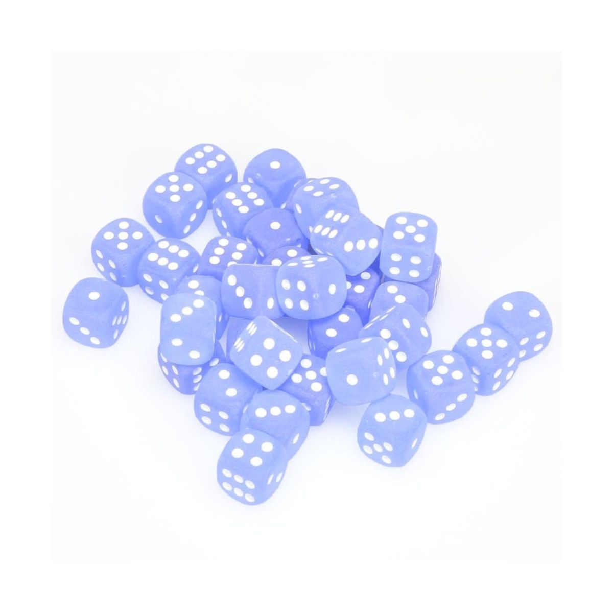 Chessex W6x36 Würfelset Frosted Blau/Weiß