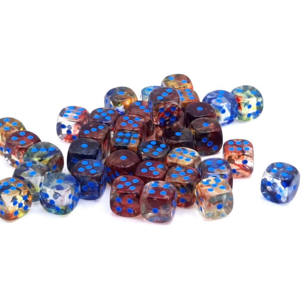 Chessex W6x36 Würfelset Nebula Primary/Blau