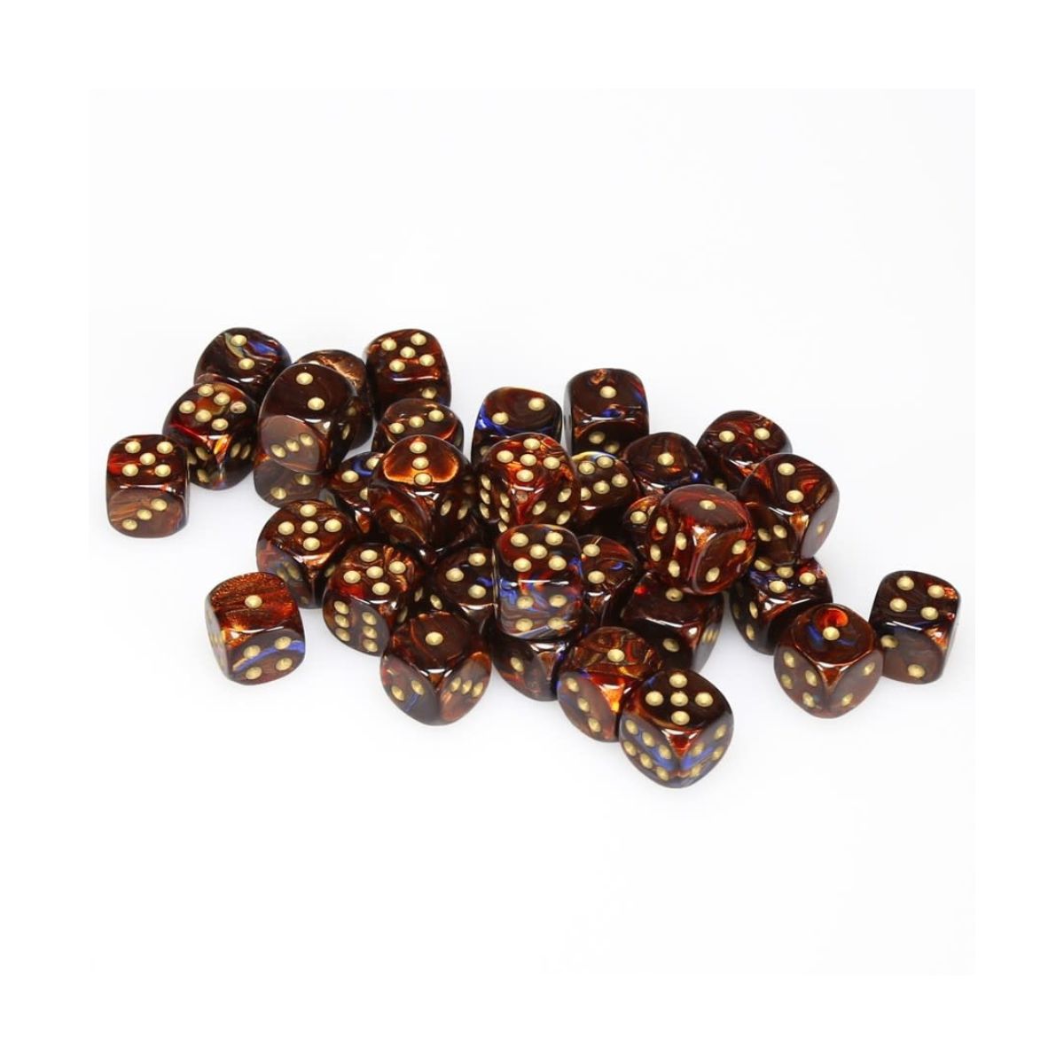 Chessex W6x36 Würfelset Scarab Blaues Blut/Gold