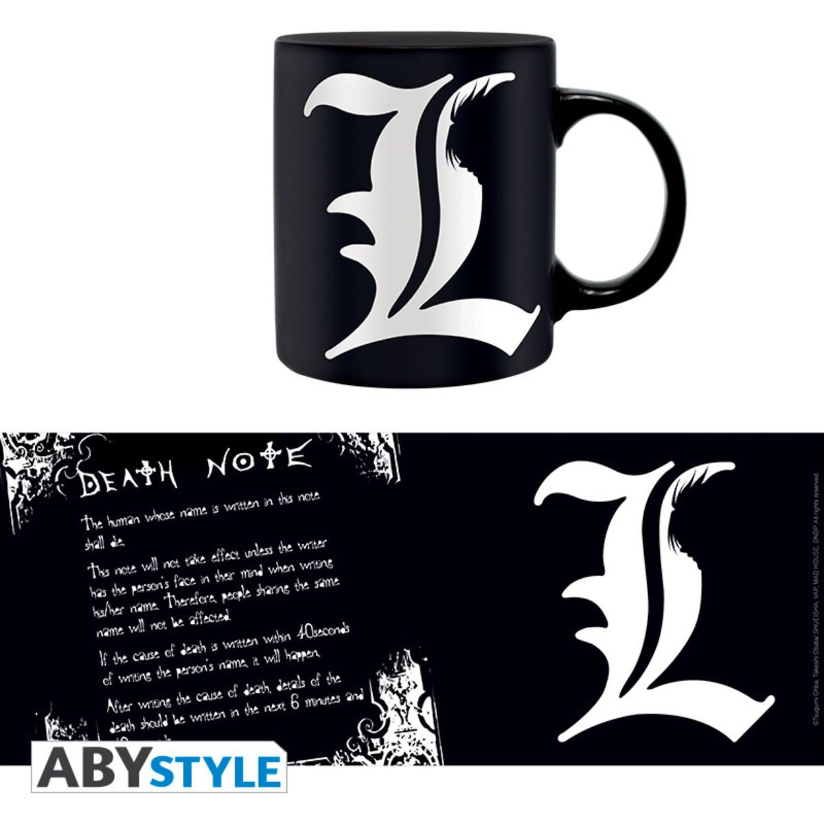 Death Note Mug 320 ml L & Rules With Box