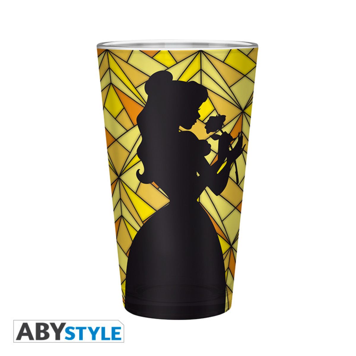 Disney Large Glass 400ml The Beauty & The Beast : Belle